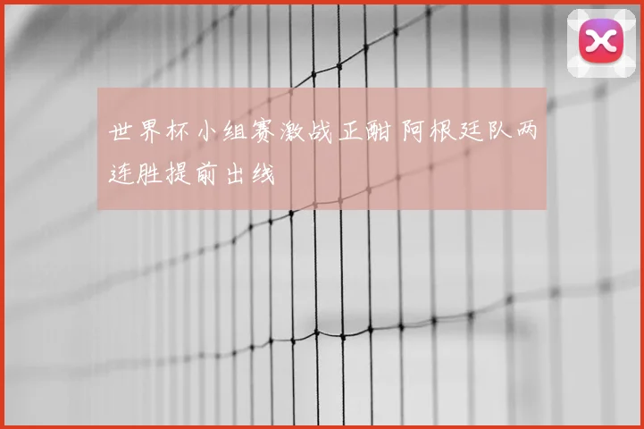 世界杯小组赛激战正酣 阿根廷队两连胜提前出线